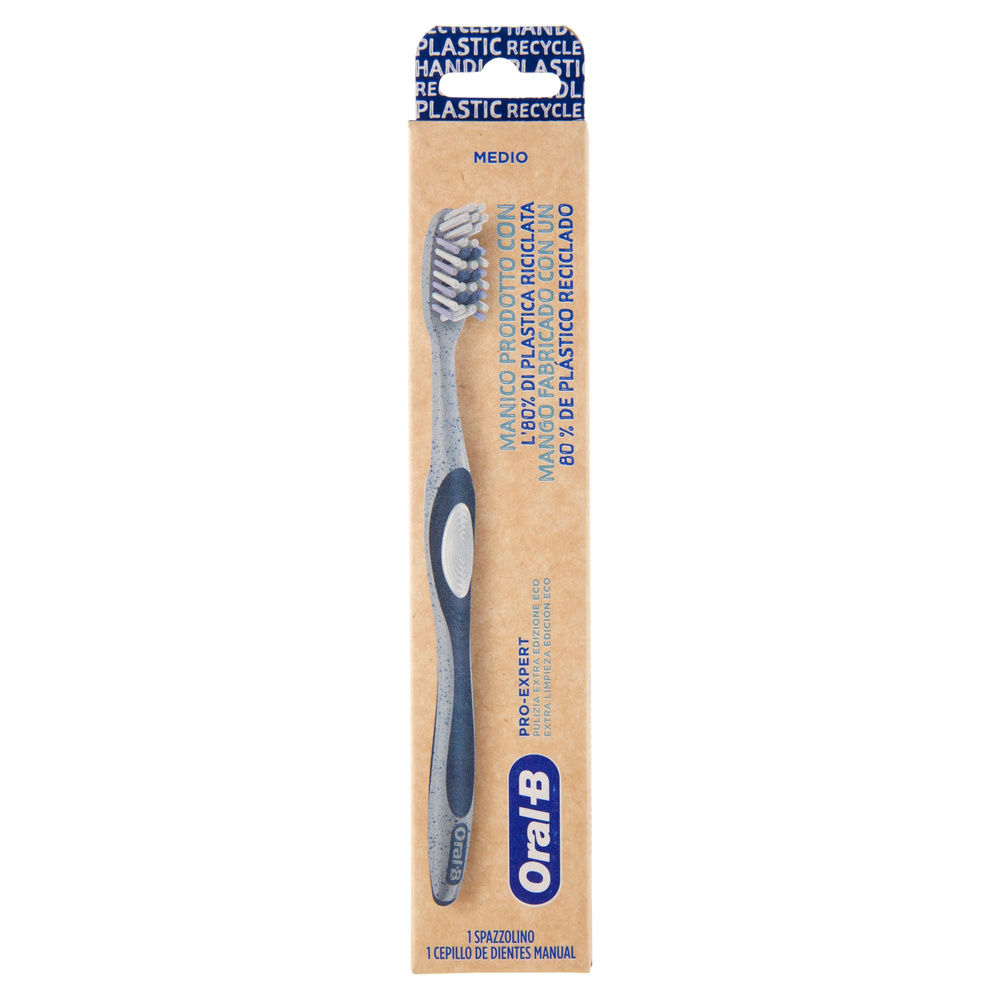 SPAZZOLINO MANUALE ORAL-B CROSS ACTION ECO COLLECTION SOFT PZ.1 - 4