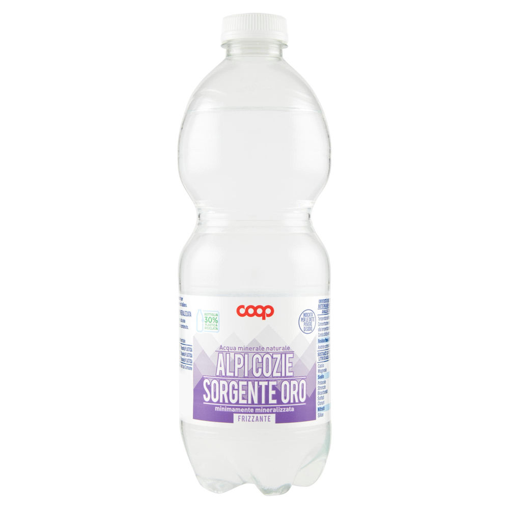 ACQUA MINERALE COOP FRIZZANTE MIN. MINER. FONTE ORO 30% RPET ML 500 - 0