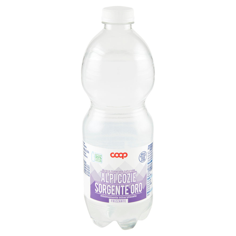 ACQUA MINERALE COOP FRIZZANTE MIN. MINER. FONTE ORO 30% RPET ML 500 - 4