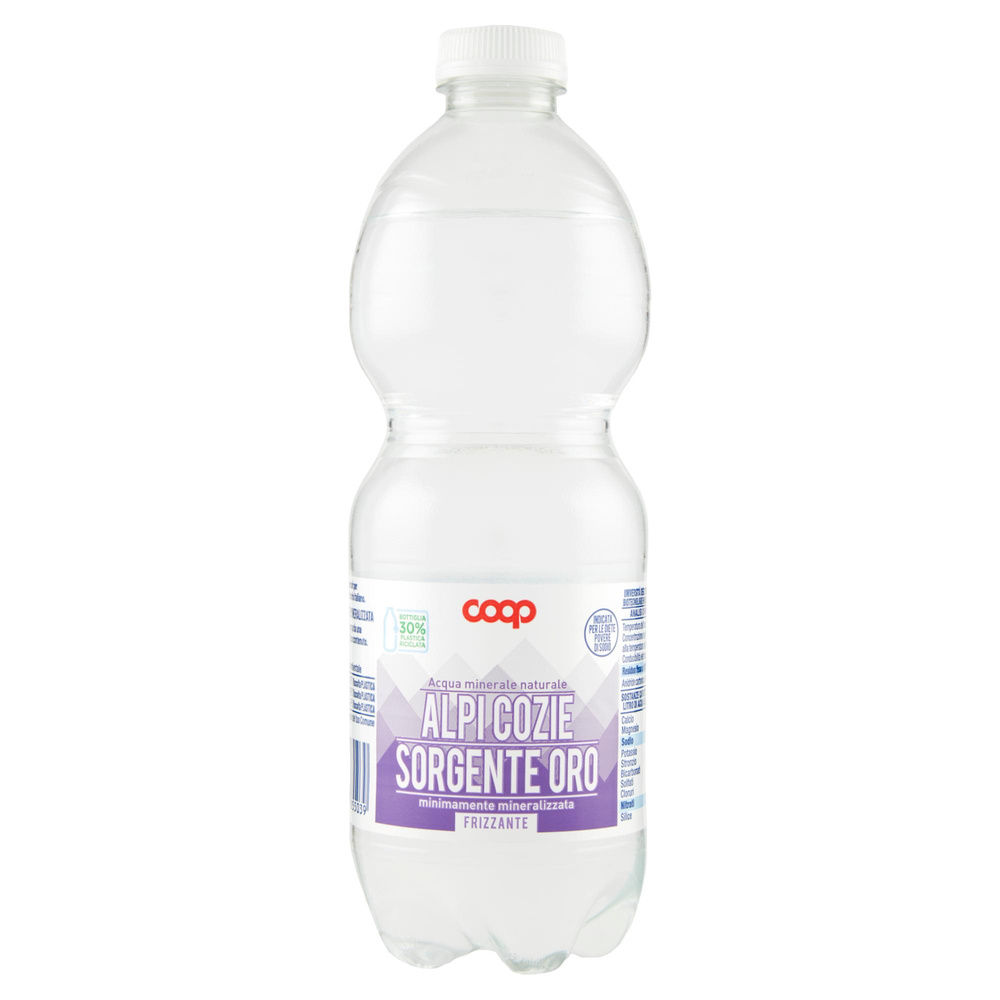 ACQUA MINERALE COOP FRIZZANTE MIN. MINER. FONTE ORO 30% RPET ML 500 - 5