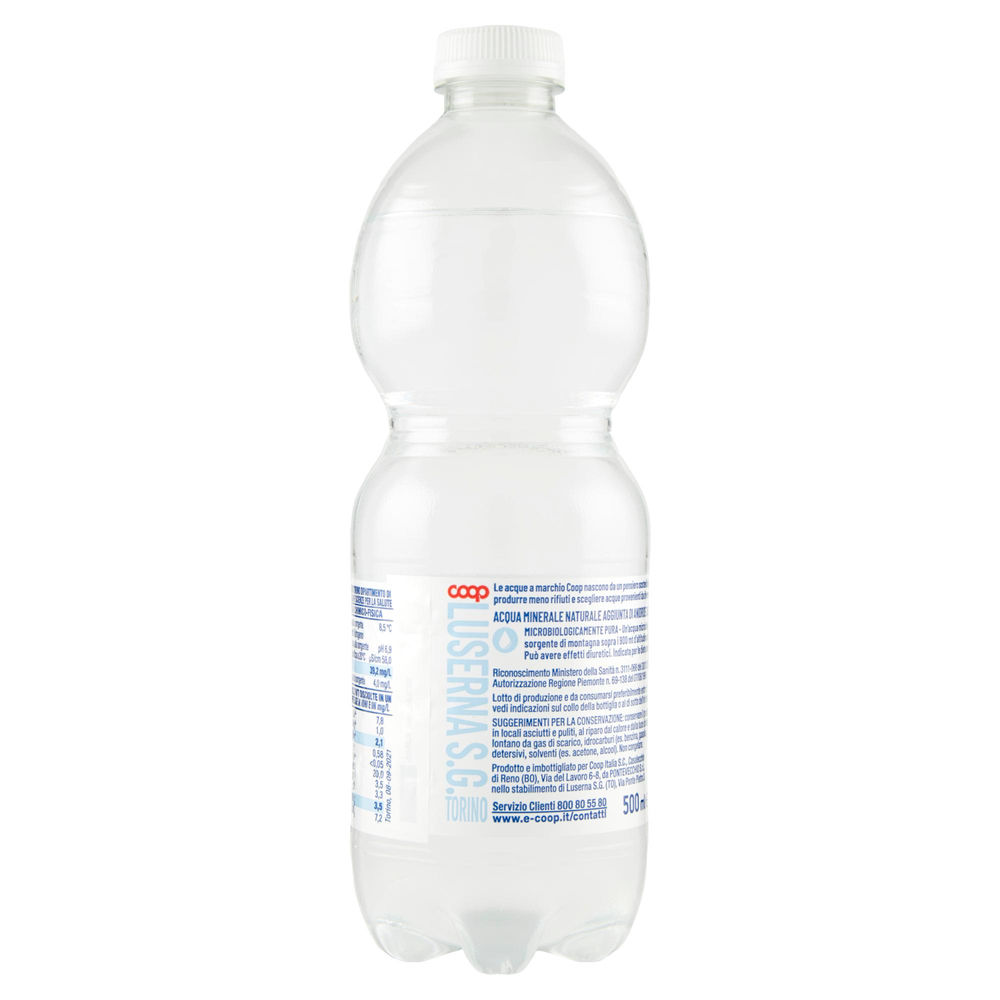 ACQUA MINERALE COOP FRIZZANTE MIN. MINER. FONTE ORO 30% RPET ML 500 - 1
