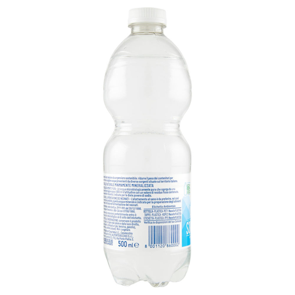 ACQUA MINERALE COOP NATURALE MIN. MINER. FONTE ORO 30% RPET ML 500 - 6