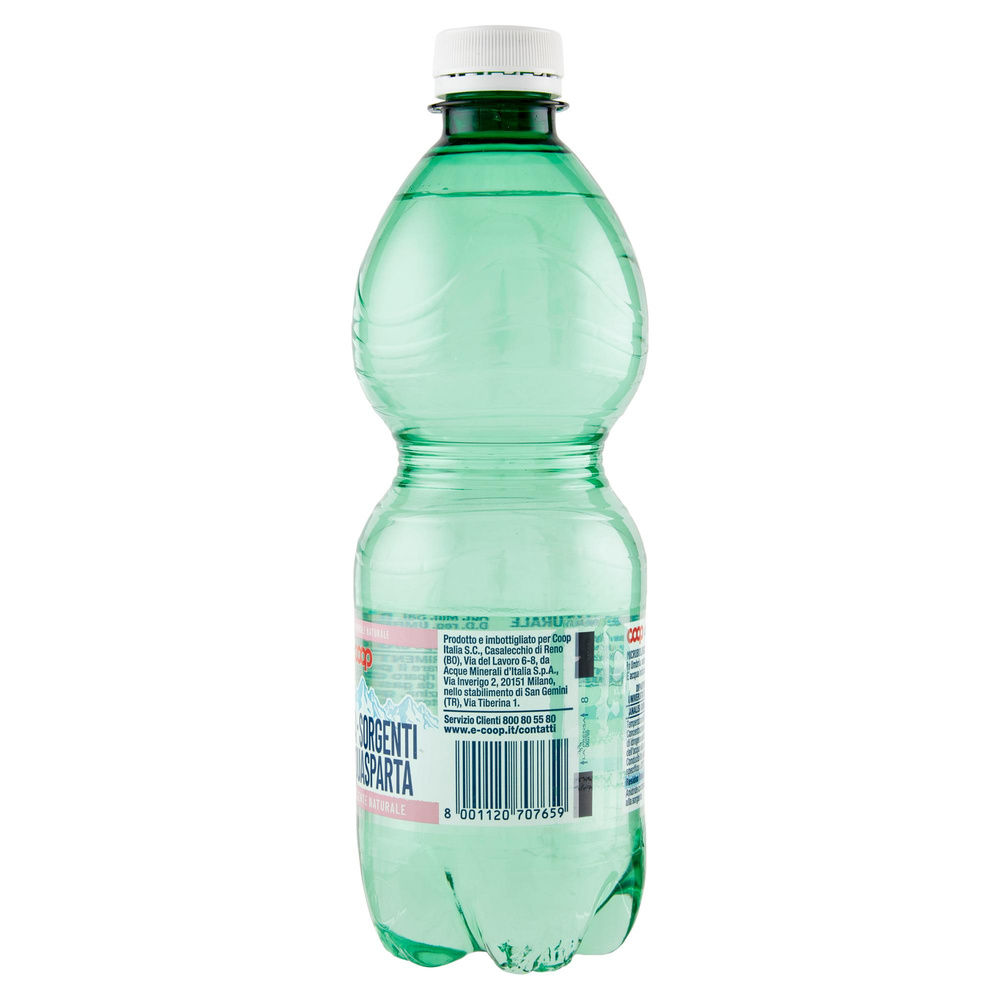 ACQUA EFFERVESCENTE NATURALE COOP FONTE ACQUASPARTA RPET 30% ML 500 - 6