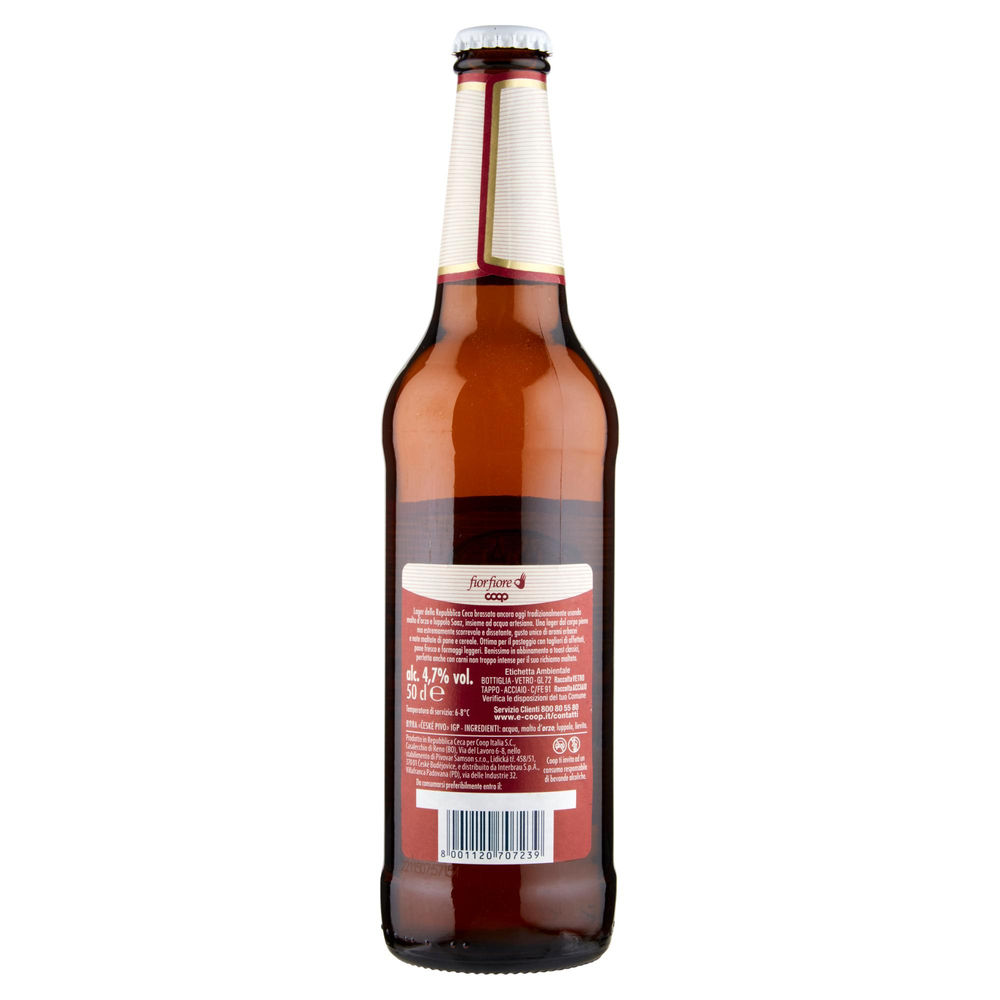 BIRRA BOHEMIAN PILSNER IGP FIORFIORE COOP 4,7 GRADI BOTTIGLIA ML 500 - 1