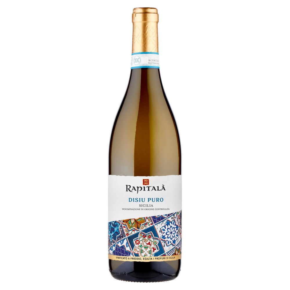 DISIU PURO BIANCO SICILIA DOC LE MAIOLICHE RAPITALÀ ML 750 - 0