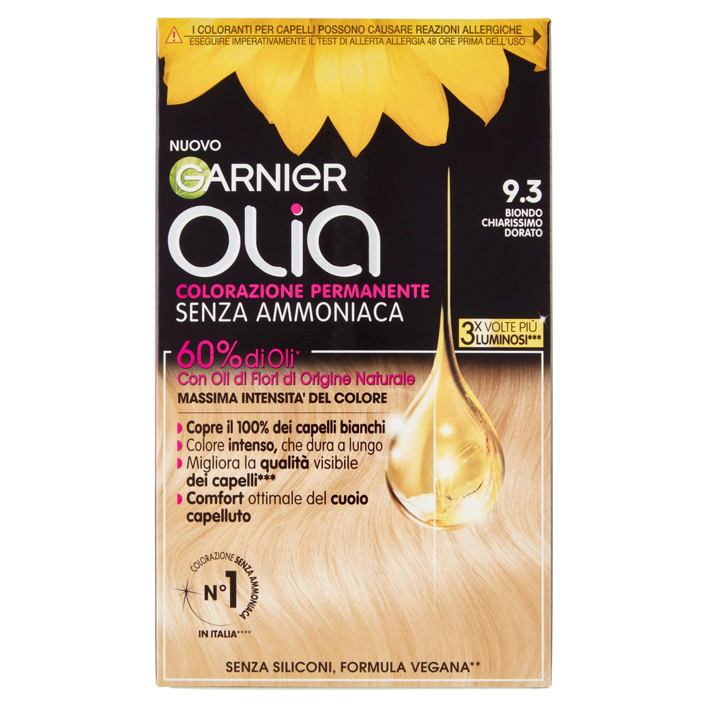 COLORAZIONE GARNIER OLIA IT 93 GOLDLIGHT BLOND PZ.1 - 0