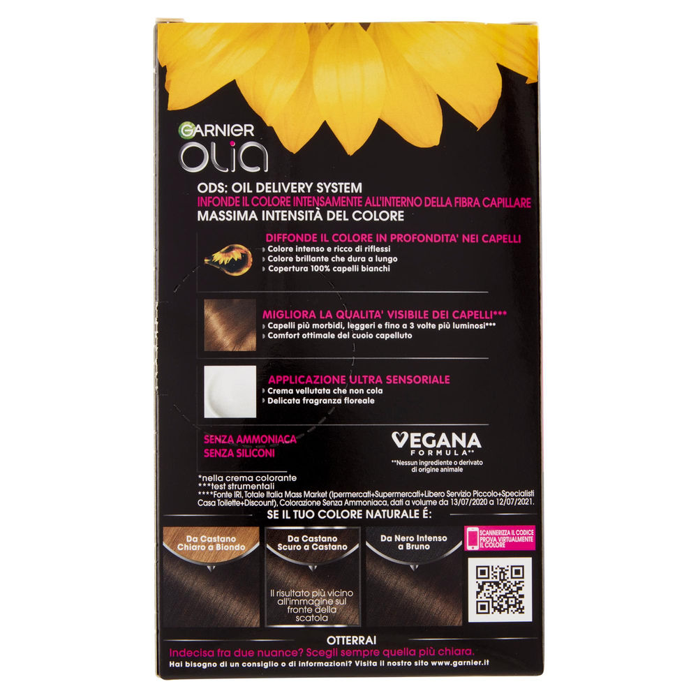 COLORAZIONE GARNIER OLIA IT 40 DARK BROWN PZ.1 - 1