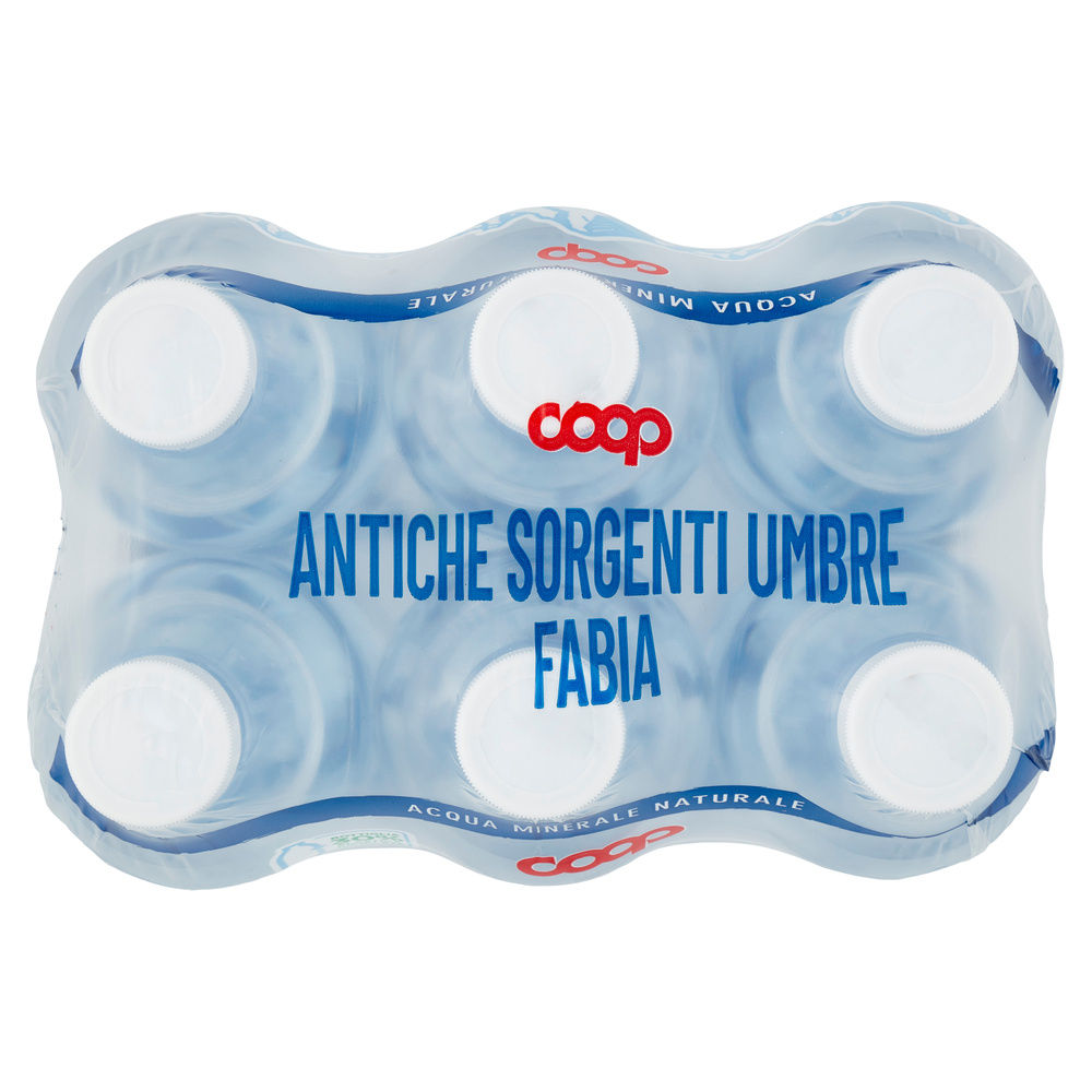 ACQUA LEGGERMENTE FRIZZANTE COOP ANTICHE SORGENTI UMBRE RPET30% CLUSTER ML500X6 - 6