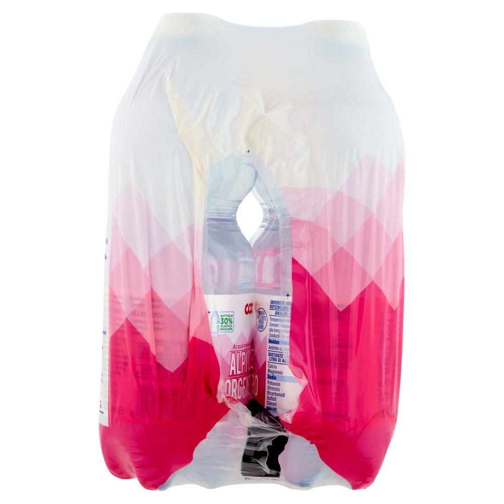 ACQUA LEGGERMENTE FRIZZANTE COOP ORO 30% RPET CLUSTER ML 500 X 6 - 2