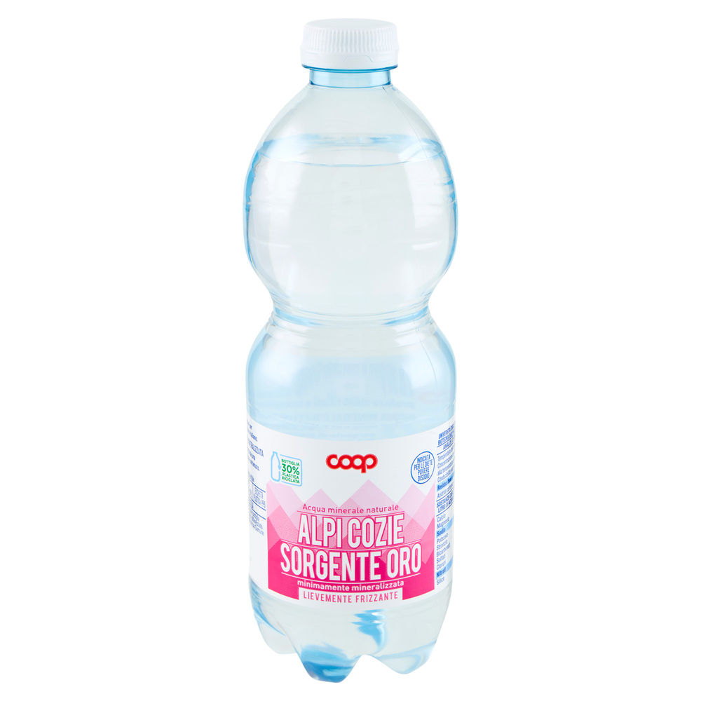 ACQUA LEGGERMENTE FRIZZANTE COOP ORO 30% RPET ML 500 - 5