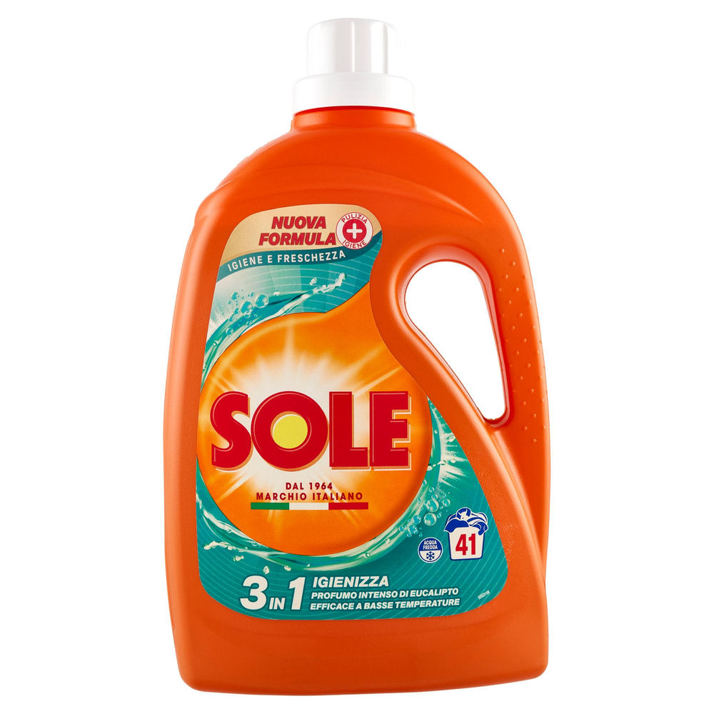 DETERSIVO LAVATRICE LIQUIDO SOLE IGIENE E FRESCHEZZA 41LV L 1,845 - 0