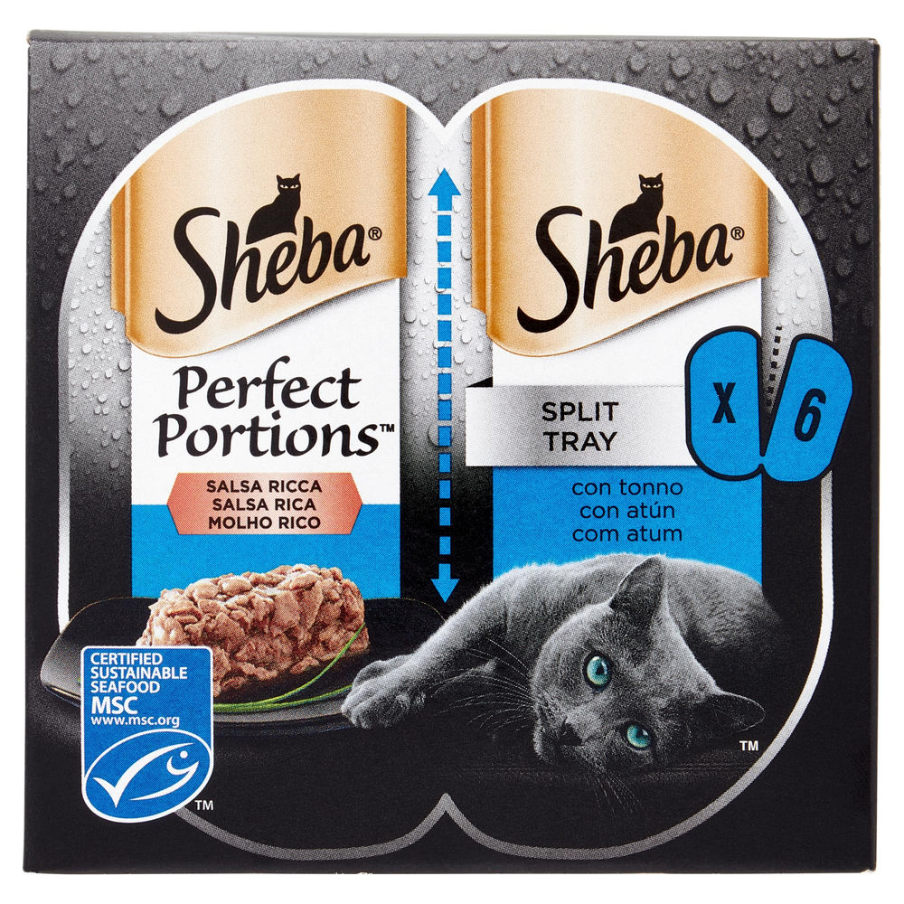 SHEBA PERFECT PORTIONS SALSA TONNO CLUSTER G 37,5 X 3 X 2 - 0