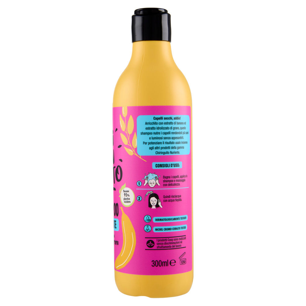 SHAMPOO NUTRIENTE BANANA ED ESTRATTO DI GRANO CHIRINGUITO COOP ML 300 - 13