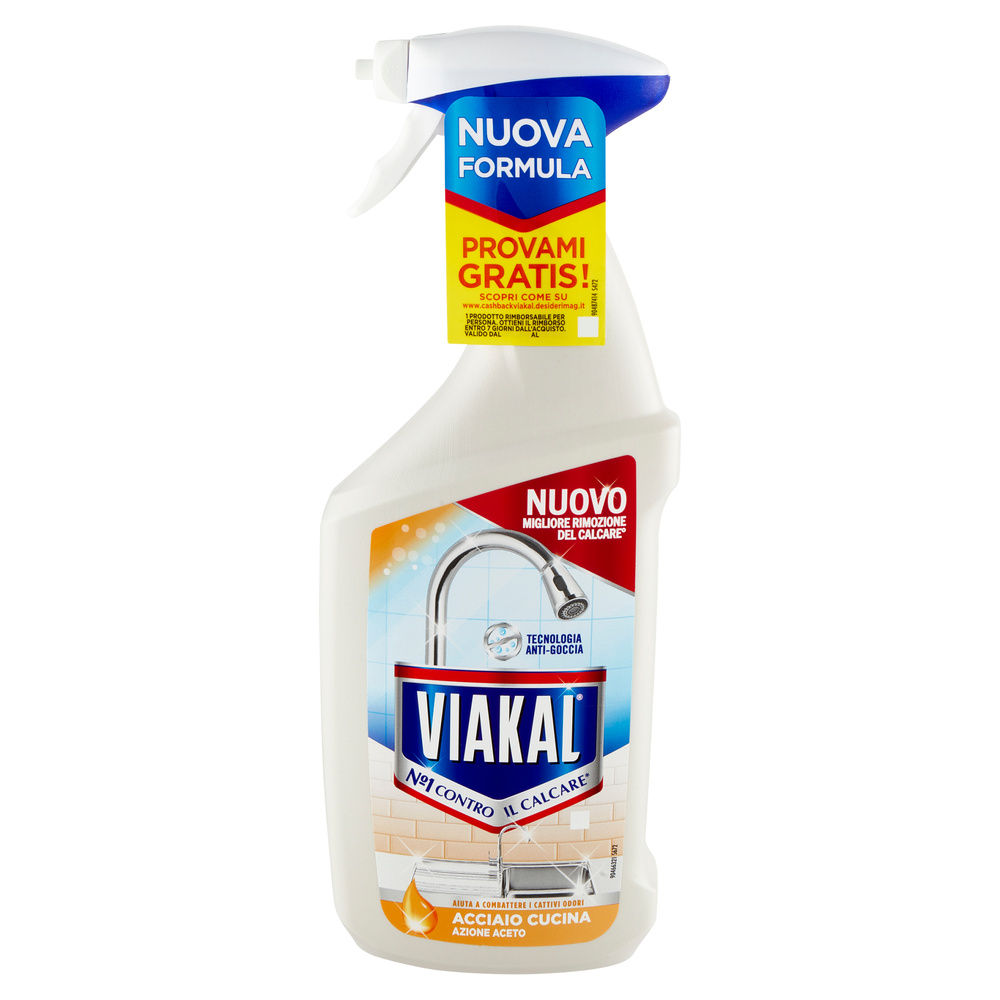 ANTICALCARE VIAKAL ACCIAIO CUCINA SPRAY ML 720 - 2