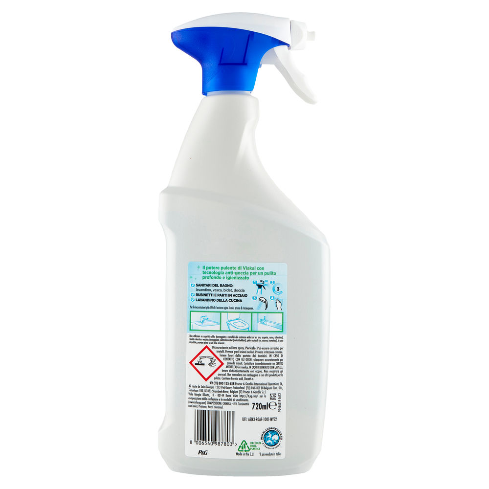 ANTICALCARE VIAKAL IGIENIZZANTE SPRAY ML 720 - 1