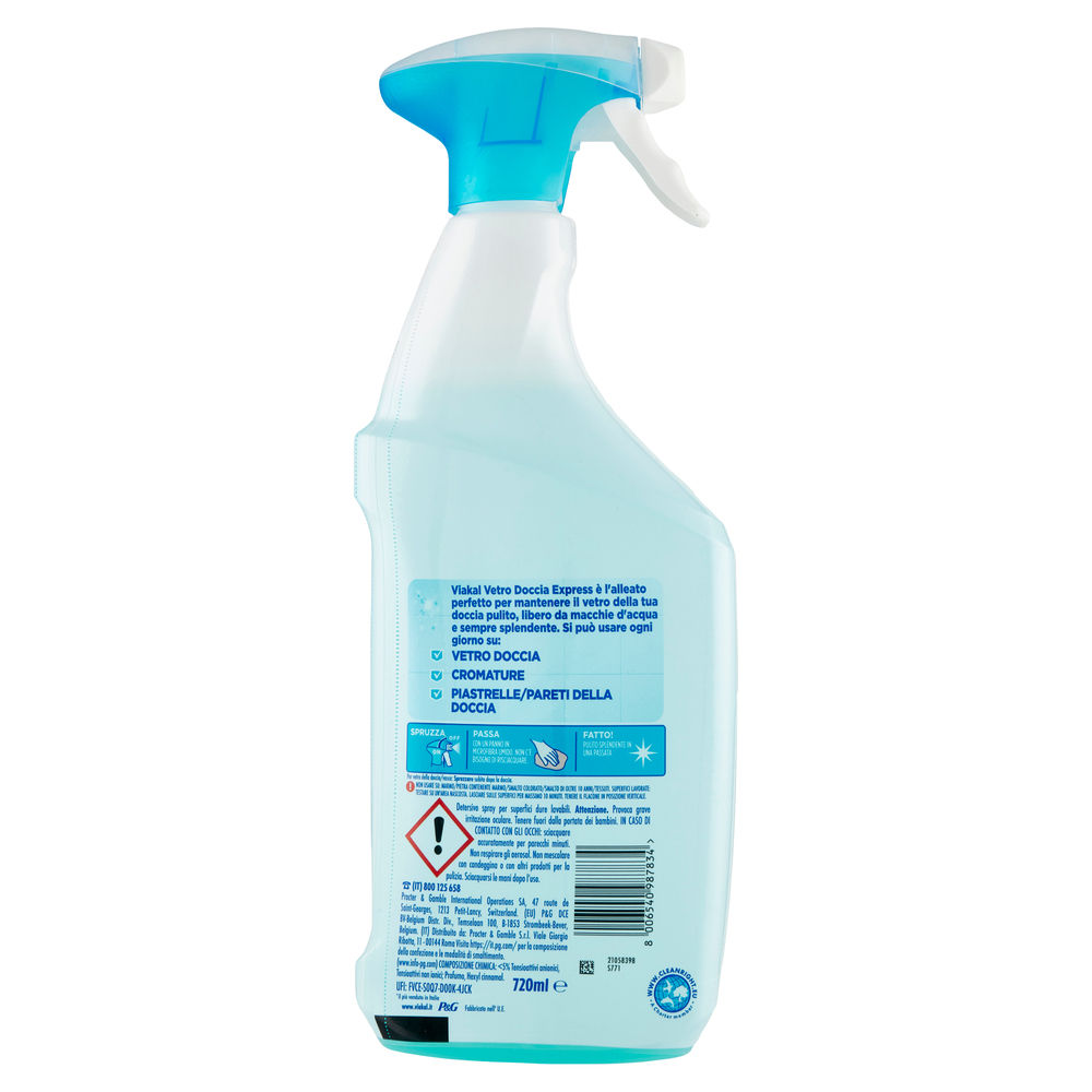 DETERGENTE VIAKAL VETRO DOCCIA SPRAY ML 720 - 1