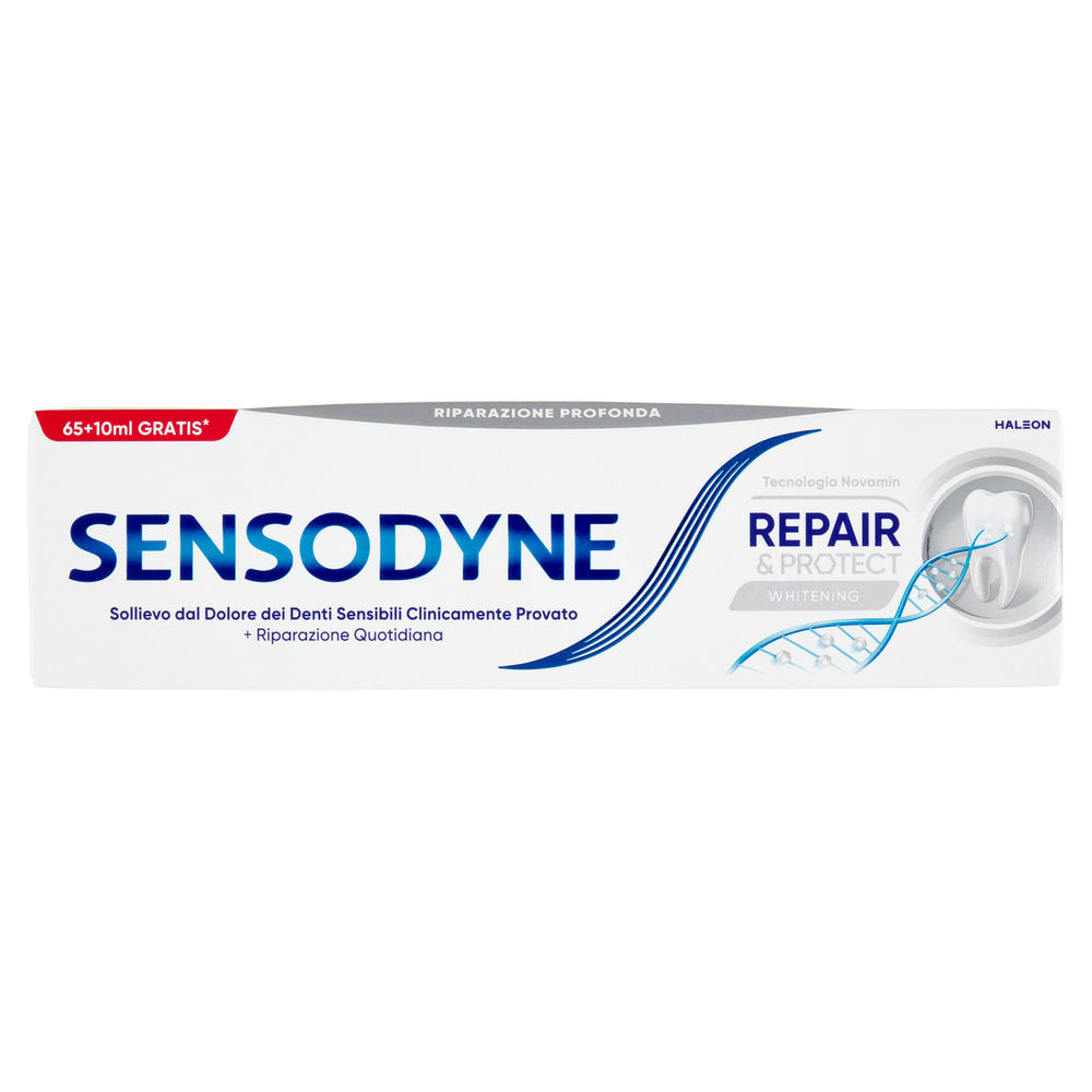 DENTIFRICIO SENSODYNE RIPARA E PROTEGGI WHITENING NUOVA FORMULA ML 65+10OMAGGIO - 5