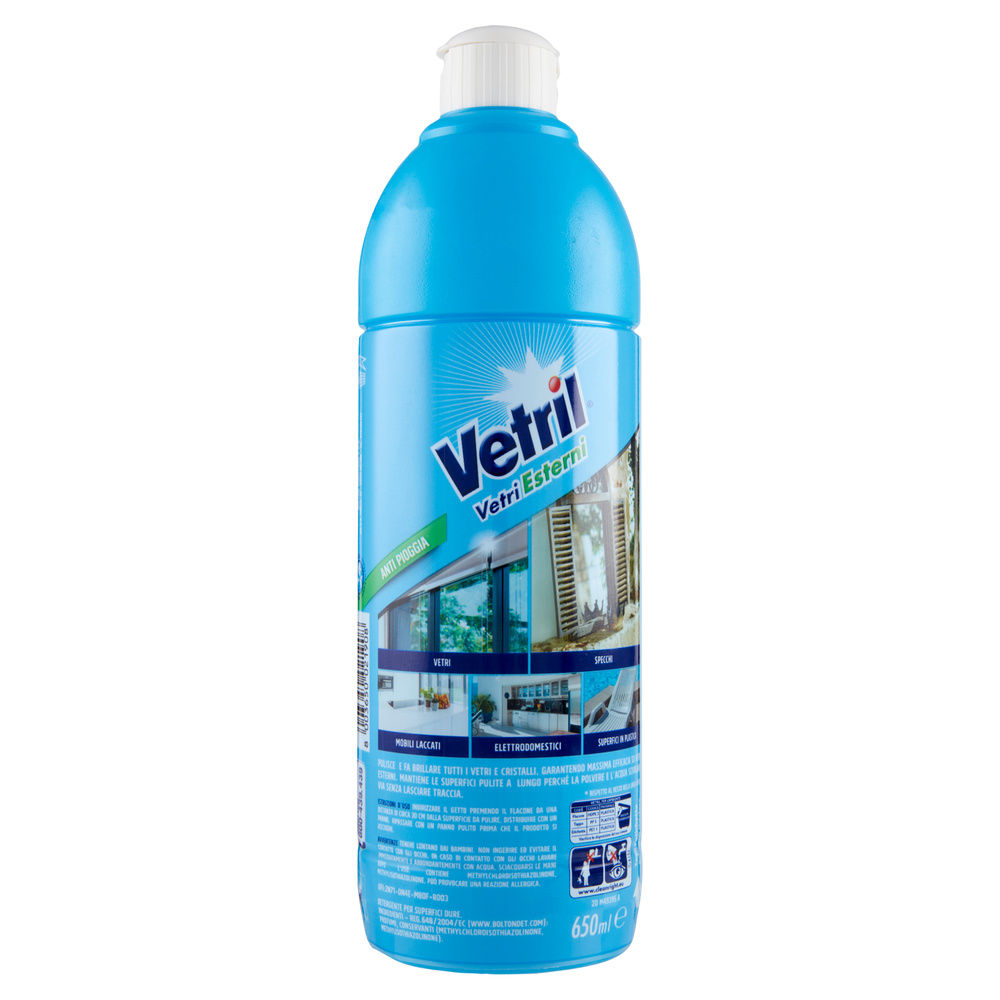 DETERGENTE VETRIL SQUEEZE VETRI ESTERNI ANTI PIOGGIA FLACONE ML 650 - 1