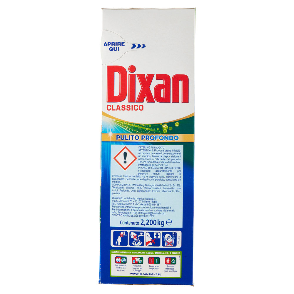 DETERSIVO LAVATRICE DIXAN POLVERE 40 MISURINI KG 2,20 - 6