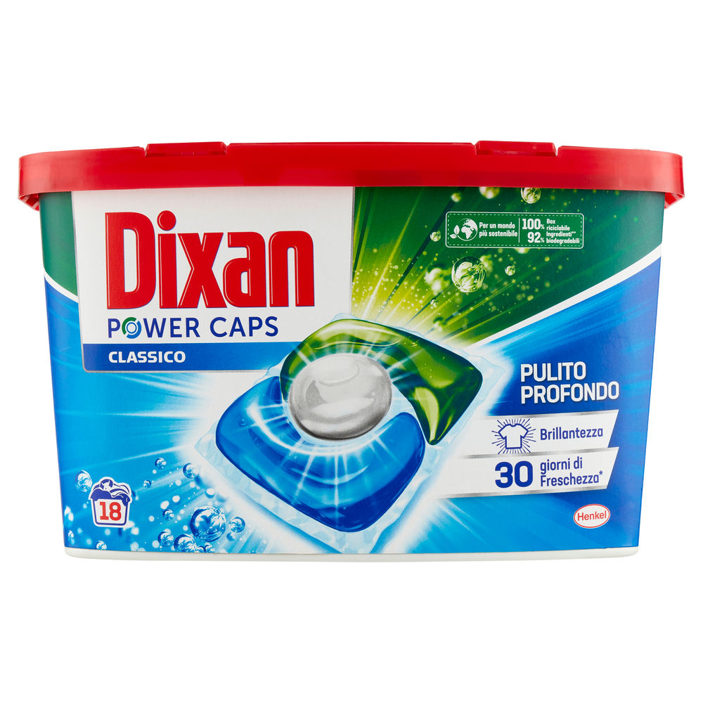 DETERSIVO LAVATRICE DIXAN POWER CAPS CLASSICO PZ 18 KG 0.252 - 0
