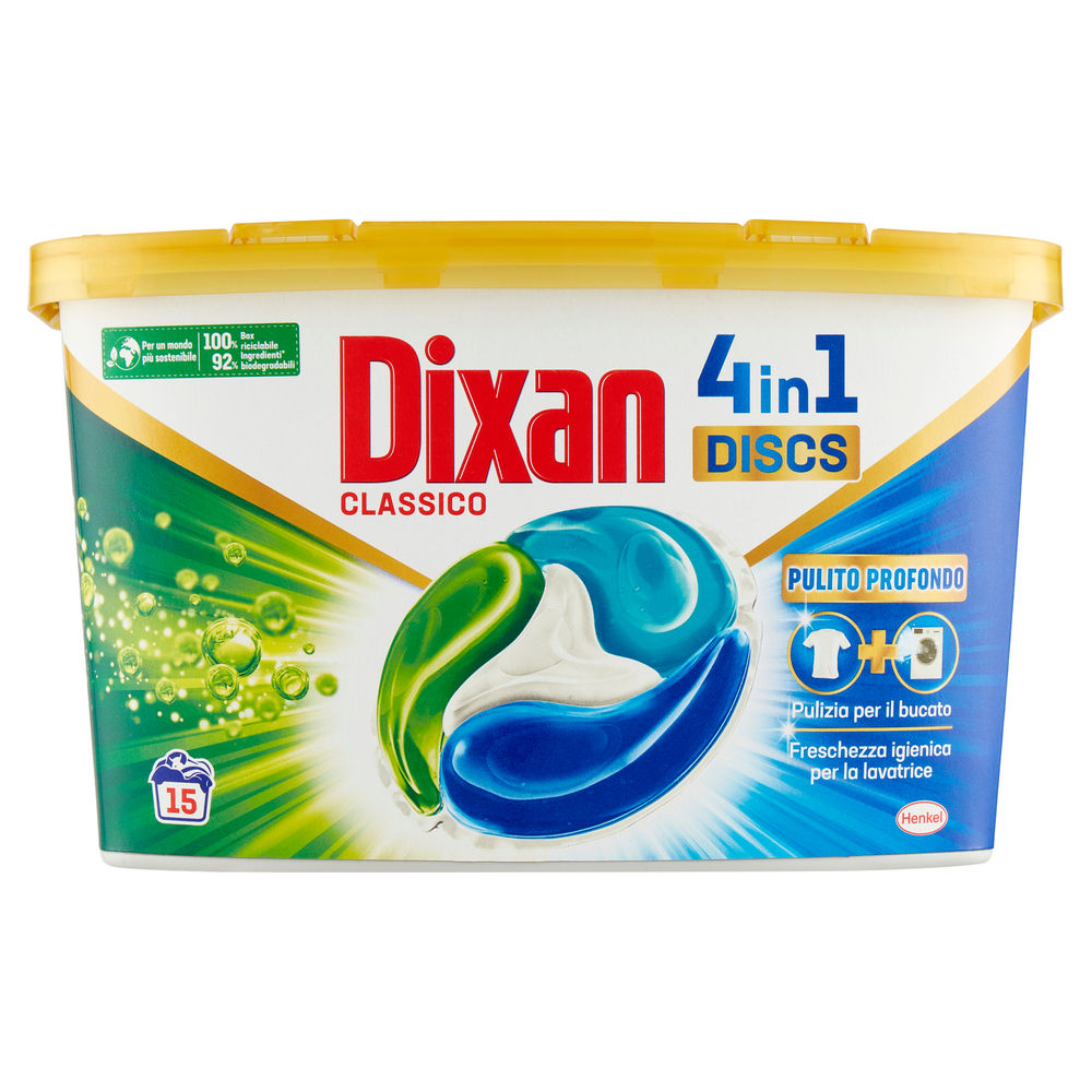 DETERSIVO LAVATRICE CLASSICO DIXAN DISCS  KG.0,375 PZ 15 - 0