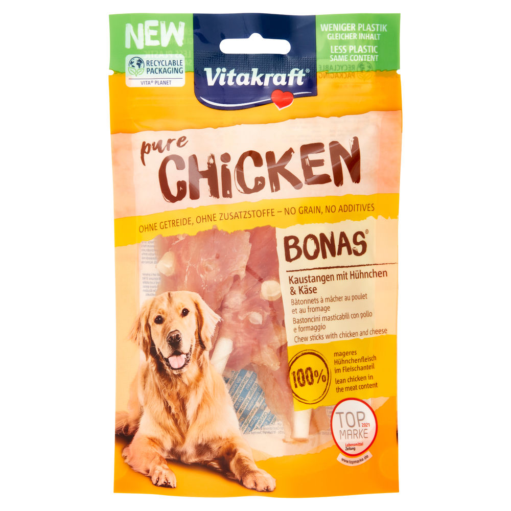 VITAKRAFT CHICKEN BONAS BASTONCINI POLLO E FORMAGGIO G80 - 0
