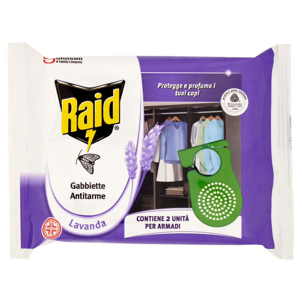 GABBIETTA ANTITARME GEL RAID LAVANDA WOOLCARE PZ.2 - 0