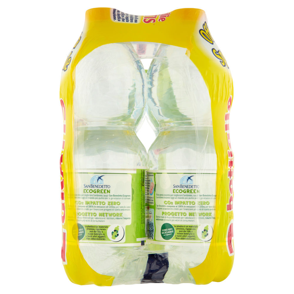 ACQUA MINERALE NATURALE ECOGREEN SAN BENEDETTO CLUSTER ML 500 X 4 + 2OM - 4