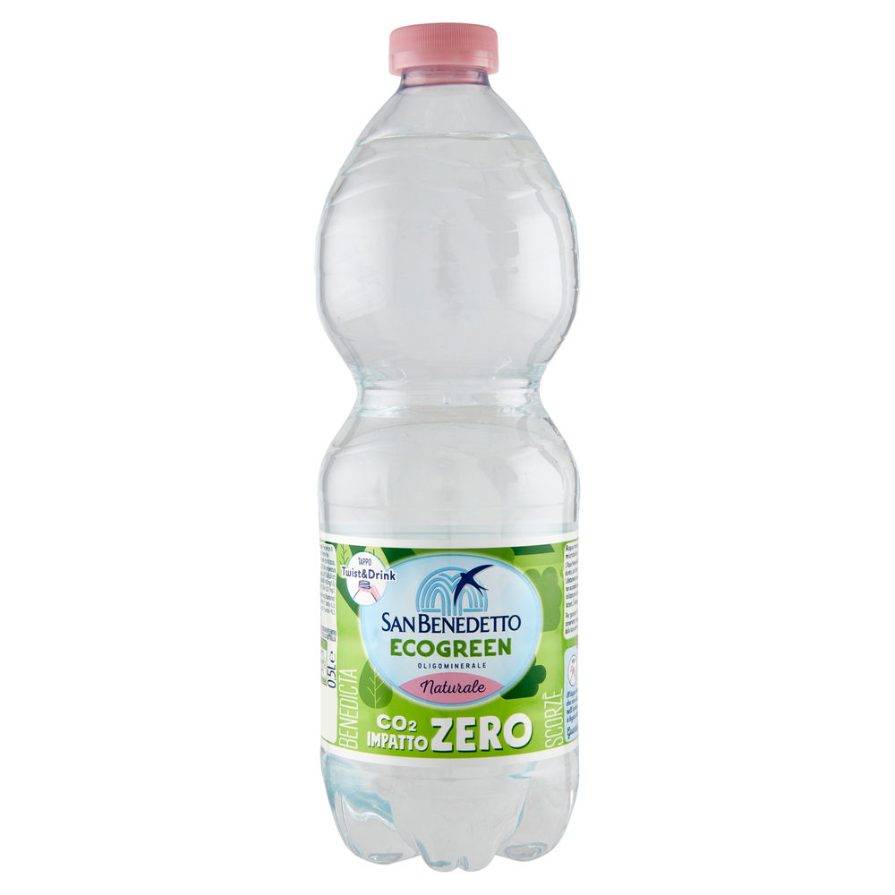 ACQUA MINERALE NATURALE ECOGREEN SAN BENEDETTO PET ML 500 - 0