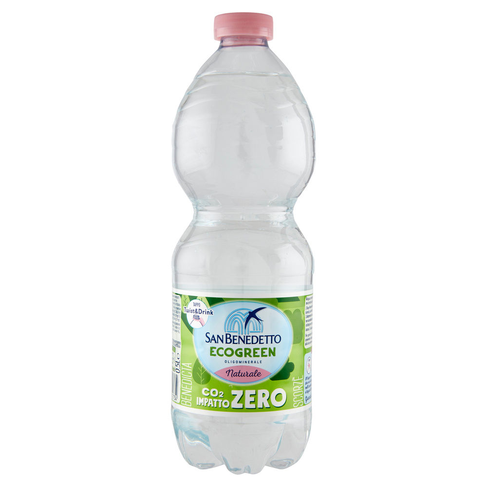 ACQUA MINERALE NATURALE ECOGREEN SAN BENEDETTO PET ML 500 - 5