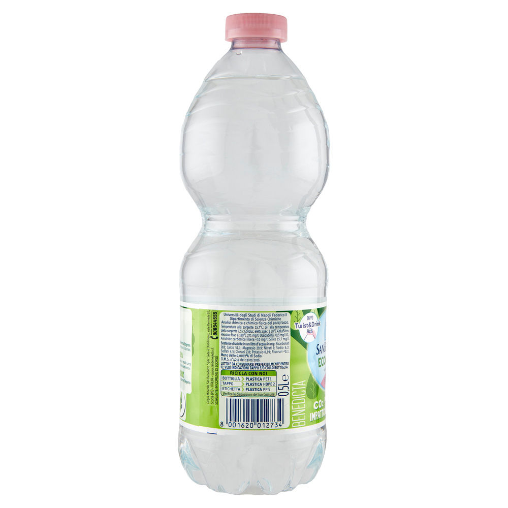 ACQUA MINERALE NATURALE ECOGREEN SAN BENEDETTO PET ML 500 - 6