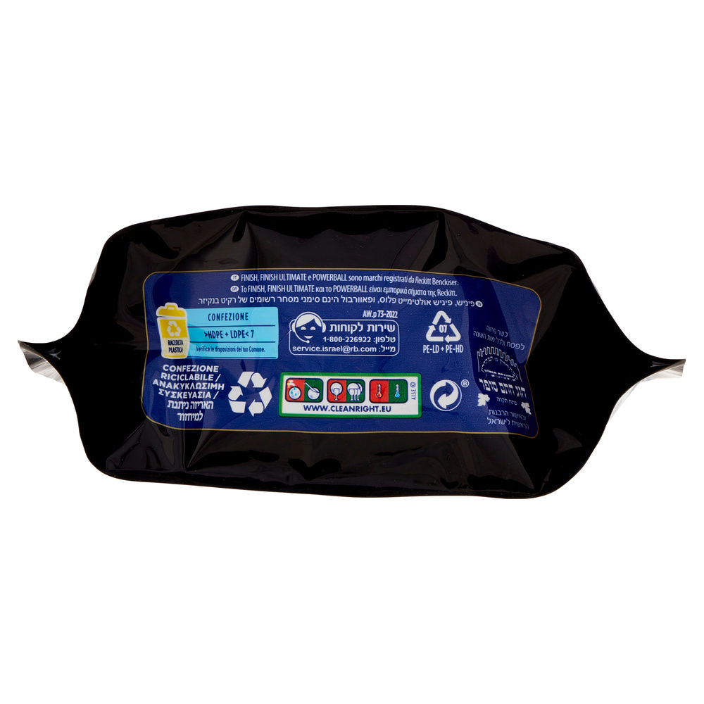 DETERSIVO LAVASTOVIGLIE FINISH TABS ULTIMATE PLUS LEMON PZ 31 G 378,2 - 2