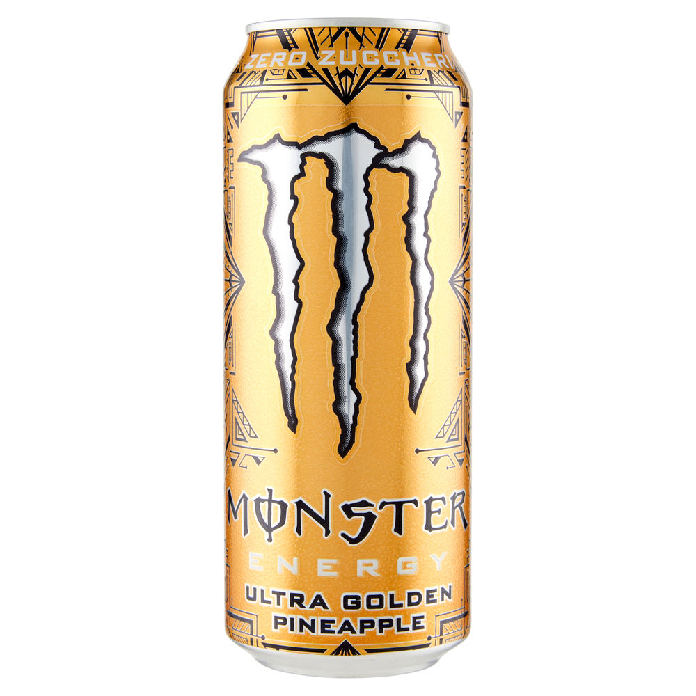 Bevanda energy drink ultra gold monster lattina ml 500