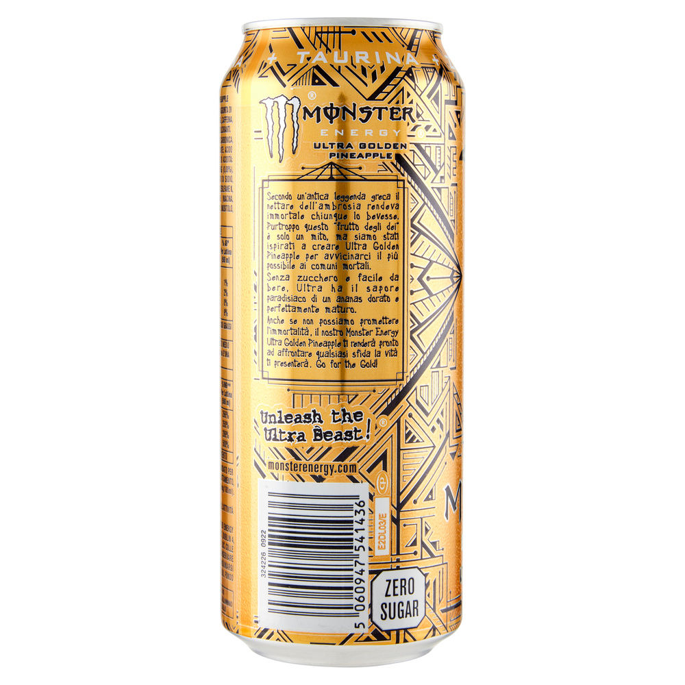 BEVANDA ENERGY DRINK ULTRA GOLD MONSTER LATTINA ML 500 - 2