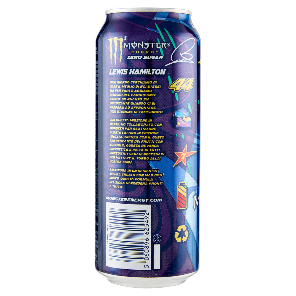 BEVANDA ENERGY DRINK LH44 ZERO SUGAR MONSTER LATTINA ML 500 - 3