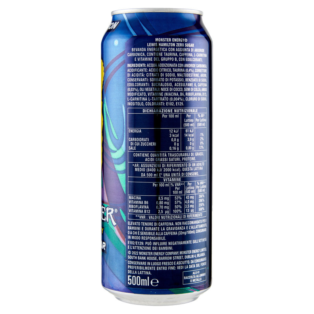 BEVANDA ENERGY DRINK LH44 ZERO SUGAR MONSTER LATTINA ML 500 - 4