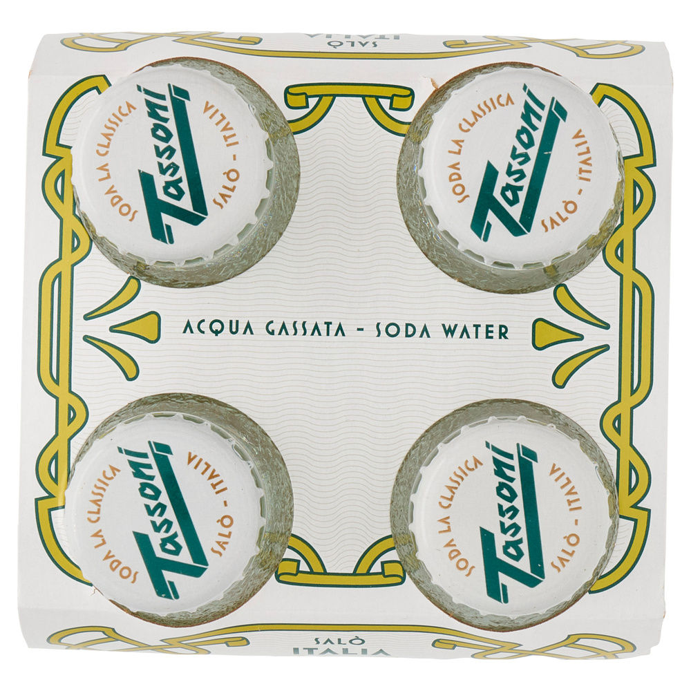 ACQUA GASSATA SODA WATER TASSONI CLUSTER ML 180X4 - 3