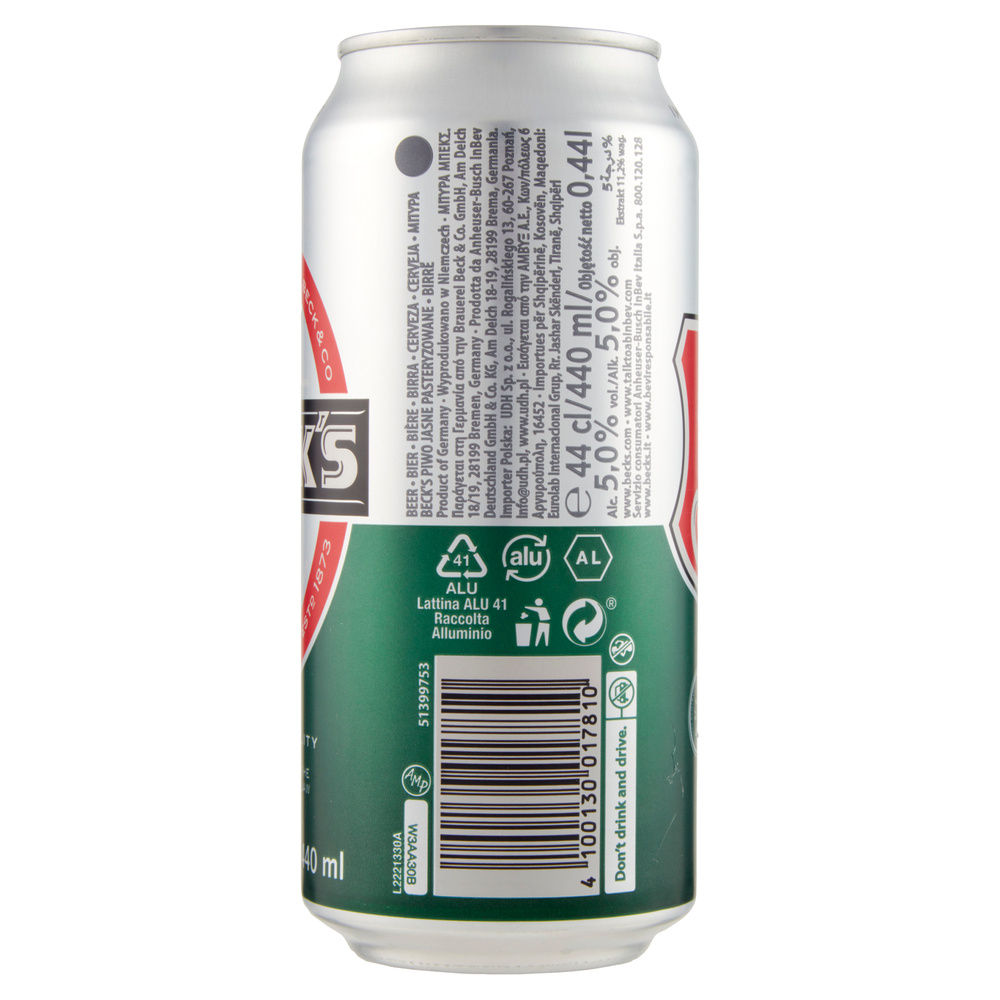 BIRRA BECK'S 5 GRADI LATTINA ML 440 - 6