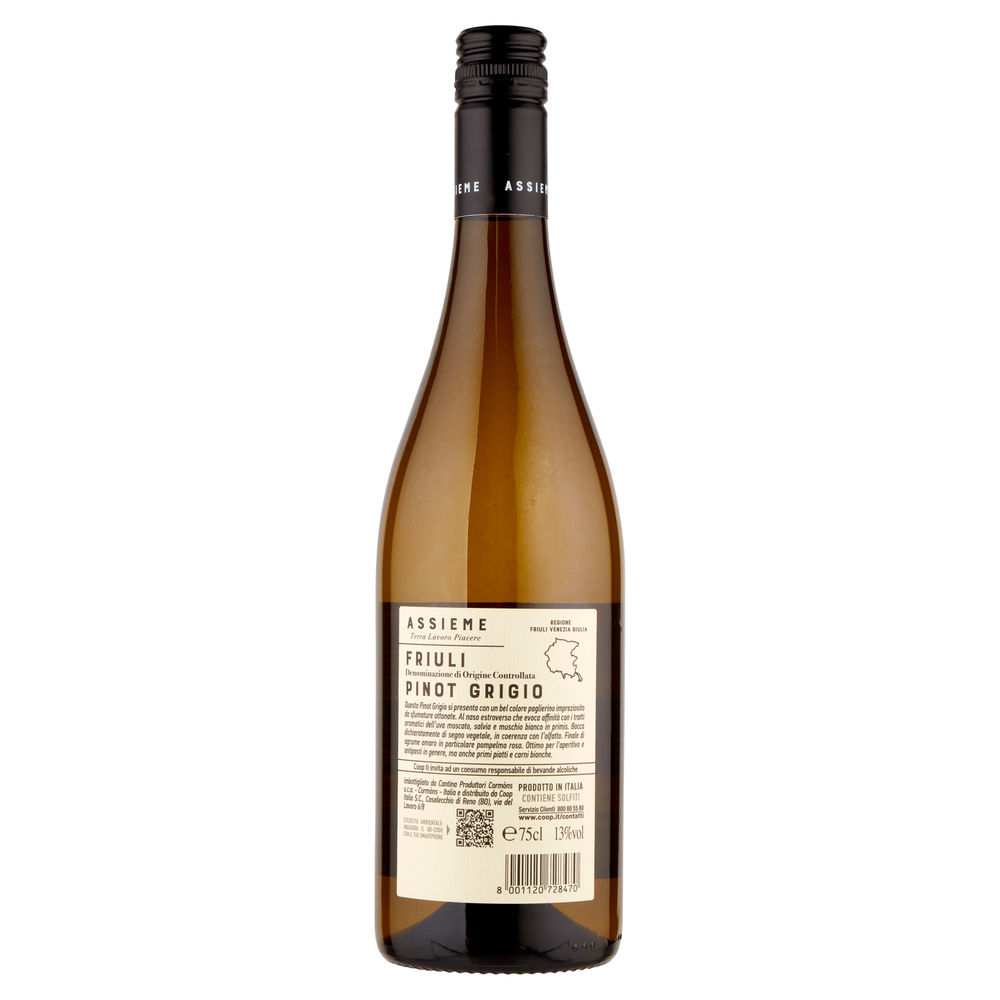 PINOT GRIGIO FRIULI DOC ASSIEME COOP ML 750 - 3