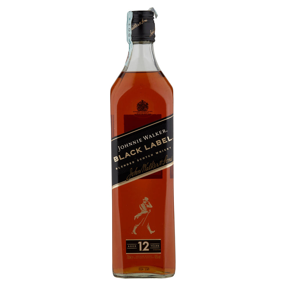 WHISKY JOHNNIE WALKER BLACK LABEL 12 YO 40 GRADI ML 700 - 2