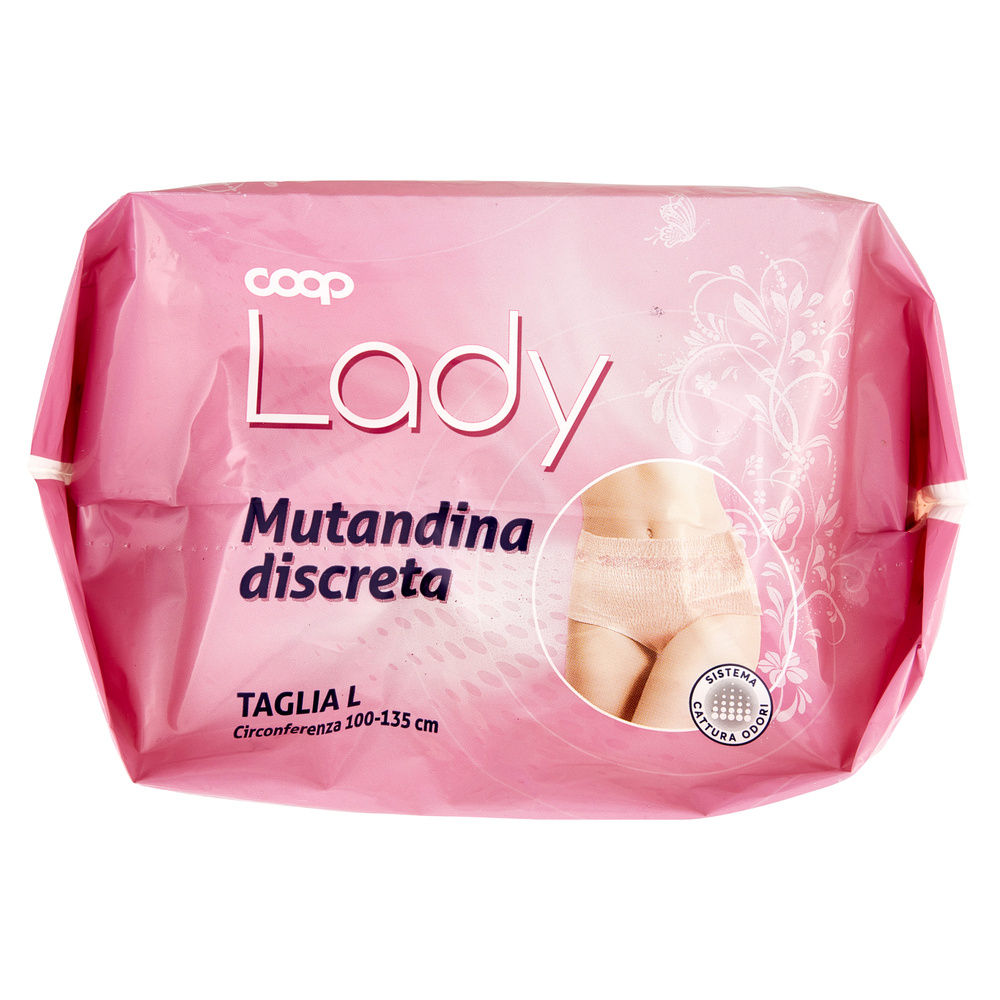 MUTANDINA PER INCONTINENZA DISCRETA COOP LADY TG.L PZ.7 - 5