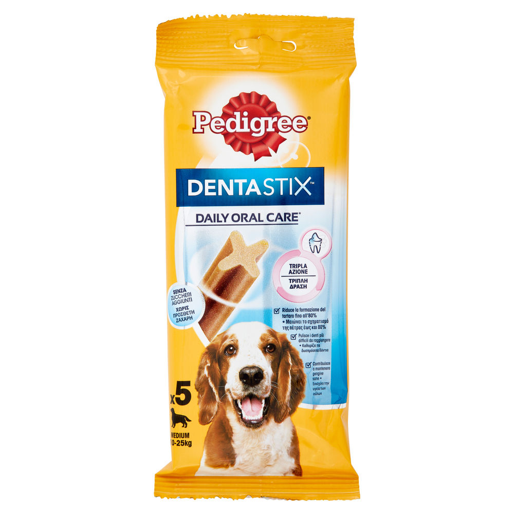 SNACK CANE PEDIGREE DENTASTIX DAILY ORAL CARE MEDIUM PZ 5 G 128 - 0