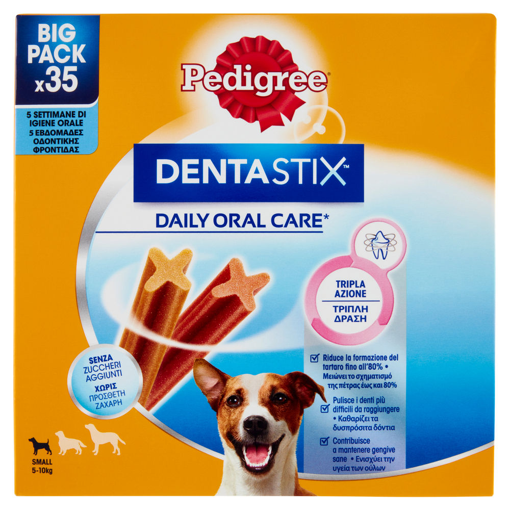 SNACK CANE PEDIGREE DENTASTIX DAILY ORAL CARE  SMALL SCATOLA PZ 35 X G 550 - 0