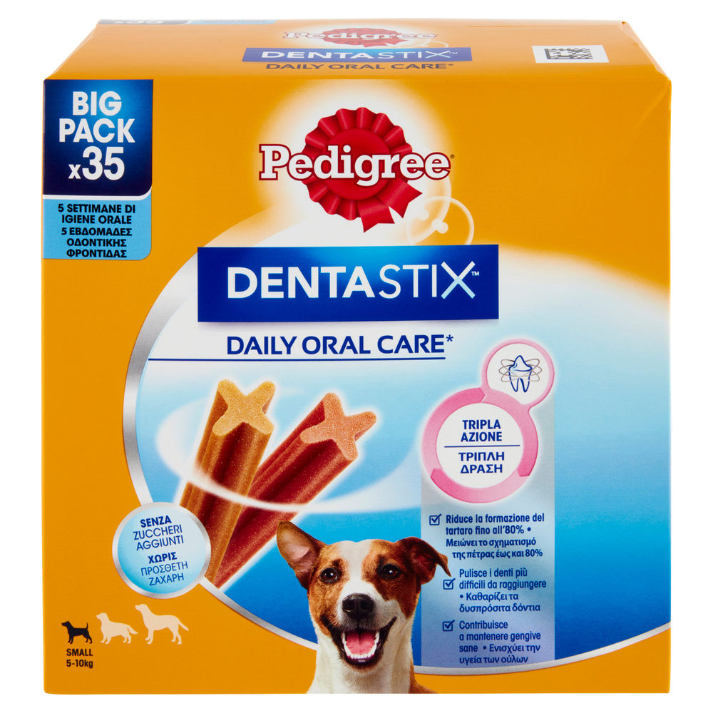 SNACK CANE PEDIGREE DENTASTIX DAILY ORAL CARE  SMALL SCATOLA PZ 35 X G 550 - 3