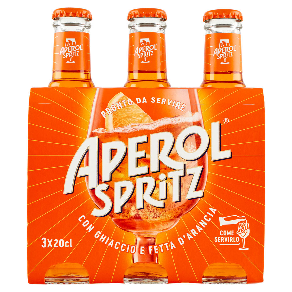 Aperol spritz cluster ml 200 x 3