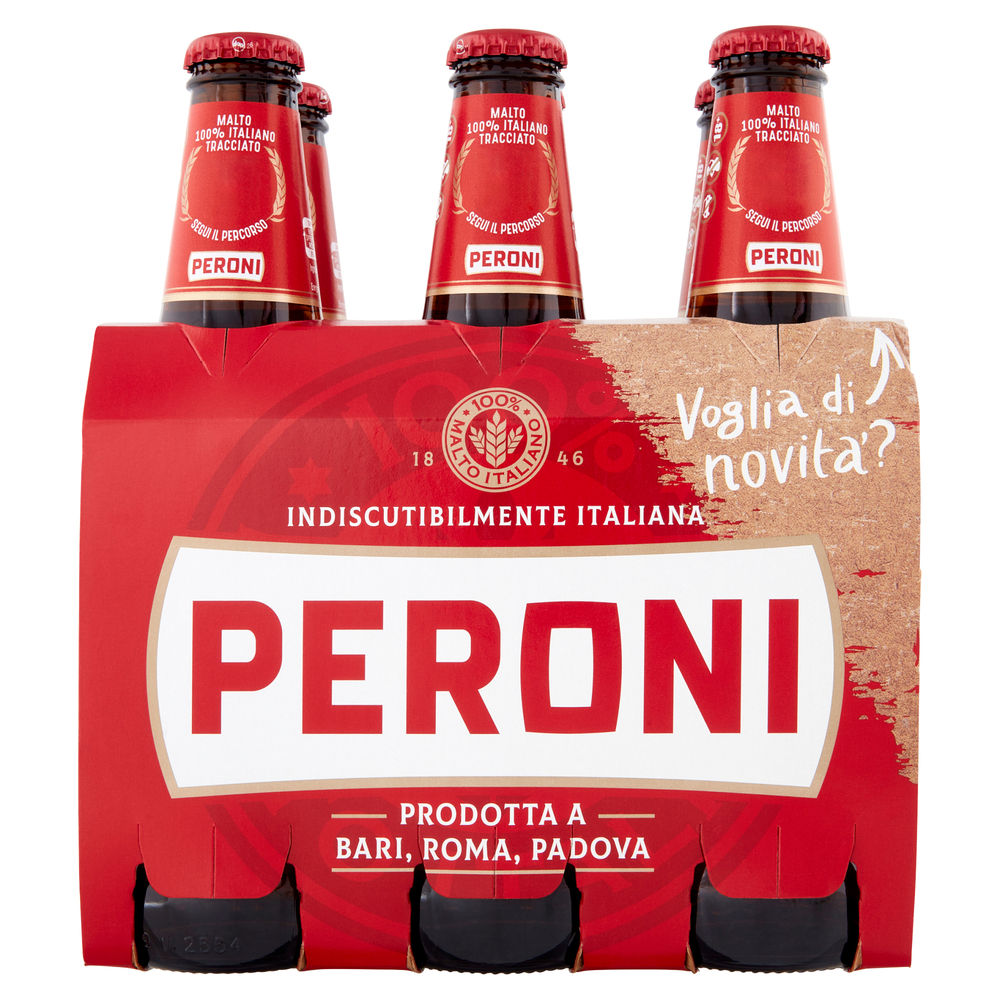 BIRRA PERONI 4,7 GRADI BOTTIGLIA CLUSTER ML 330 X 6 - 0