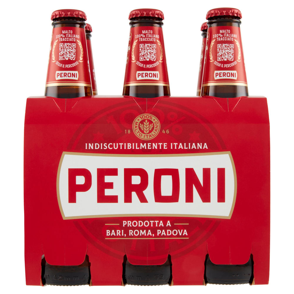 BIRRA PERONI 4,7 GRADI BOTTIGLIA CLUSTER ML 330 X 6 - 1