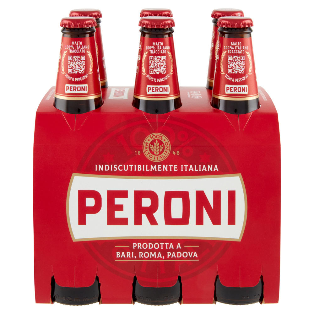 BIRRA PERONI 4,7 GRADI BOTTIGLIA CLUSTER ML 330 X 6 - 15