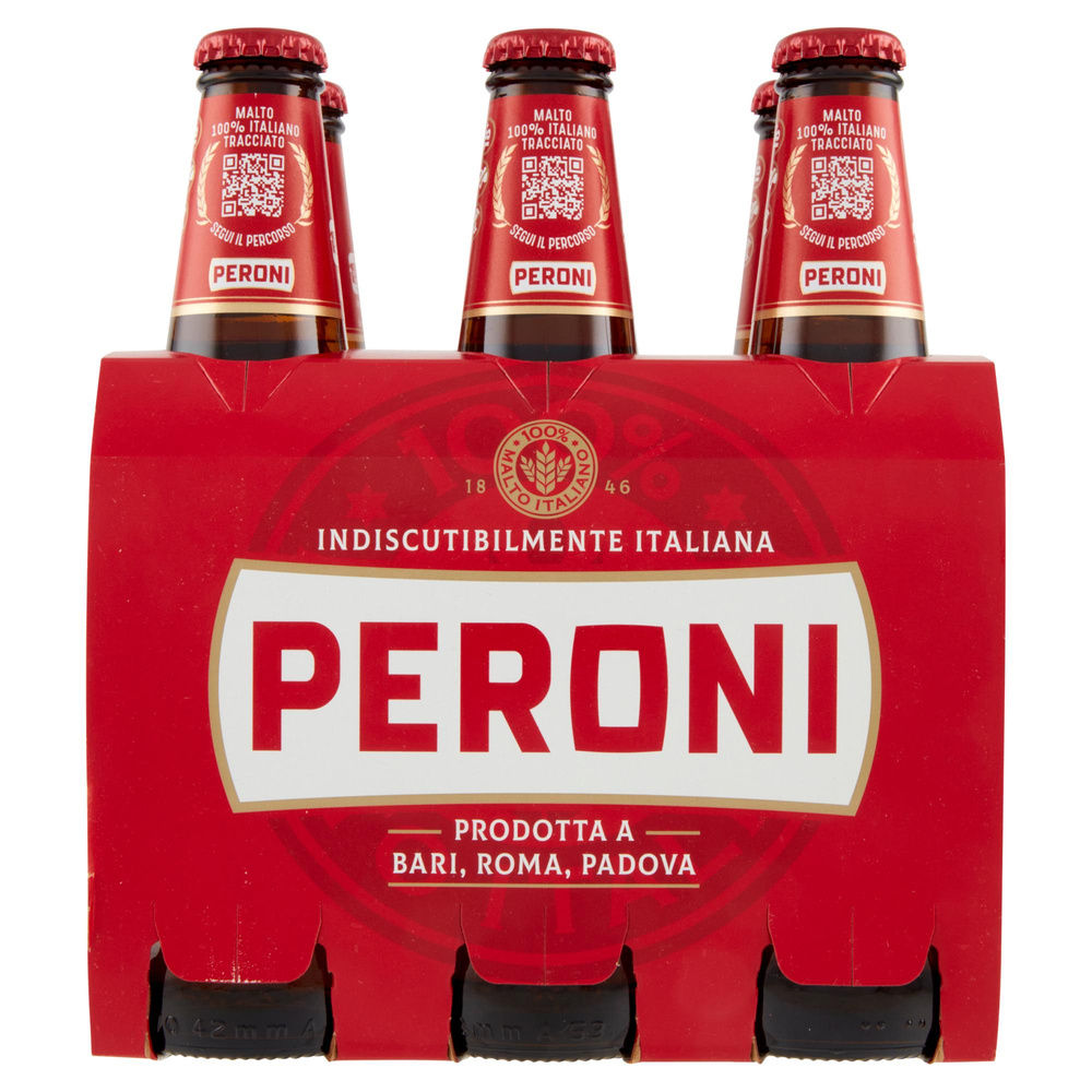 BIRRA PERONI 4,7 GRADI BOTTIGLIA CLUSTER ML 330 X 6 - 4