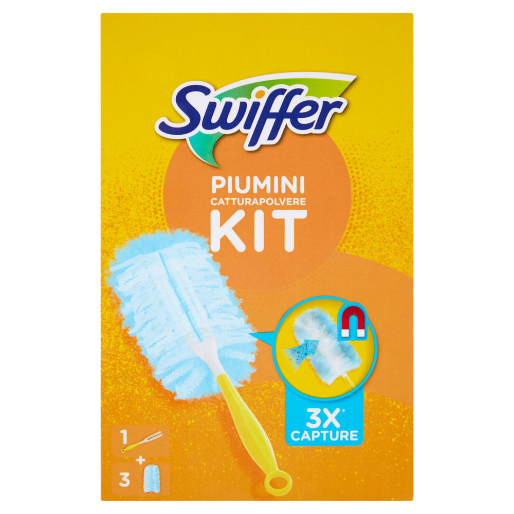 Kit cattura polvere piumini swiffer duster starter +3 ricariche pz.1